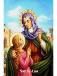 St. Anne Plastifizierter Abdruck. 5x7,5cm