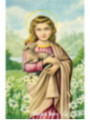 Plastifizierter Abdruck der Heiligen Agnes, 5x7,5cm.