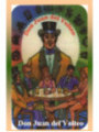Plastifizierter Abdruck Don Juan del Volteo. 5x7,5cm