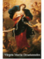 Plastifizierter Abdruck Jungfrau Maria Ungebunden. 5x7,5cm