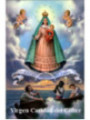 Jungfrau Caridad del Cobre Plastifizierter Abdruck. 5x7,5cm