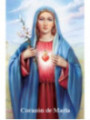 Plastifiziertes Herz Mariens Abdruck, 5x7,5cm, 5x7,5cm