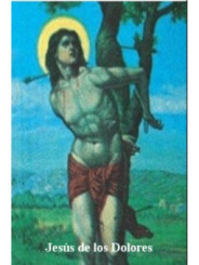 Plastifizierter Abdruck von Jesus der Schmerzen, 5x7,5cm