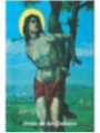 Plastifizierter Abdruck von Jesus der Schmerzen, 5x7,5cm