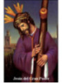 Plastifizierter Abdruck Jesús del Große Kraft. 5x7,5cm