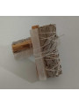 Bündel aus weißem Salbei mit Palo Santo und Selenit. +-10cm. Reinigung und Schutz.