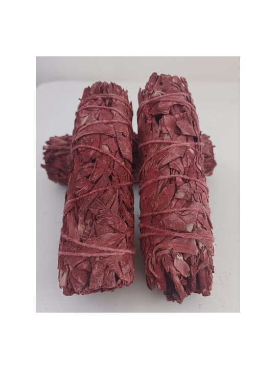 Bündel aus weißem Salbei mit Drachenblut-Räucherwerk von 11 cm. ca.