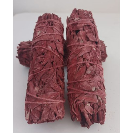 Bündel aus weißem Salbei mit Drachenblut-Räucherwerk von 11 cm. ca.