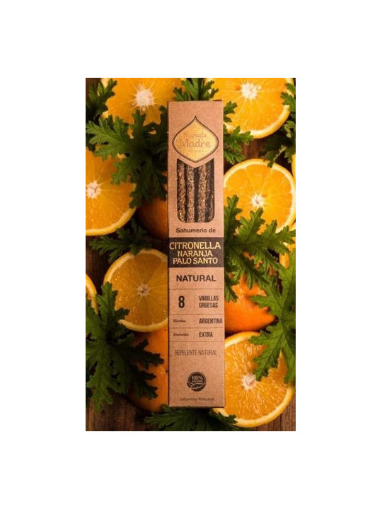 Citronella, Orange und Palo Santo Weihrauch. Sagrada Madre