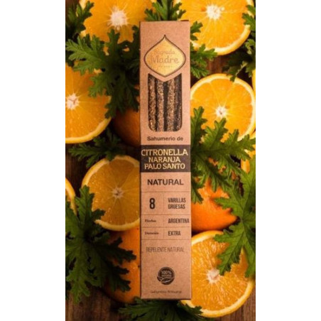 Citronella, Orange und Palo Santo Weihrauch. Sagrada Madre