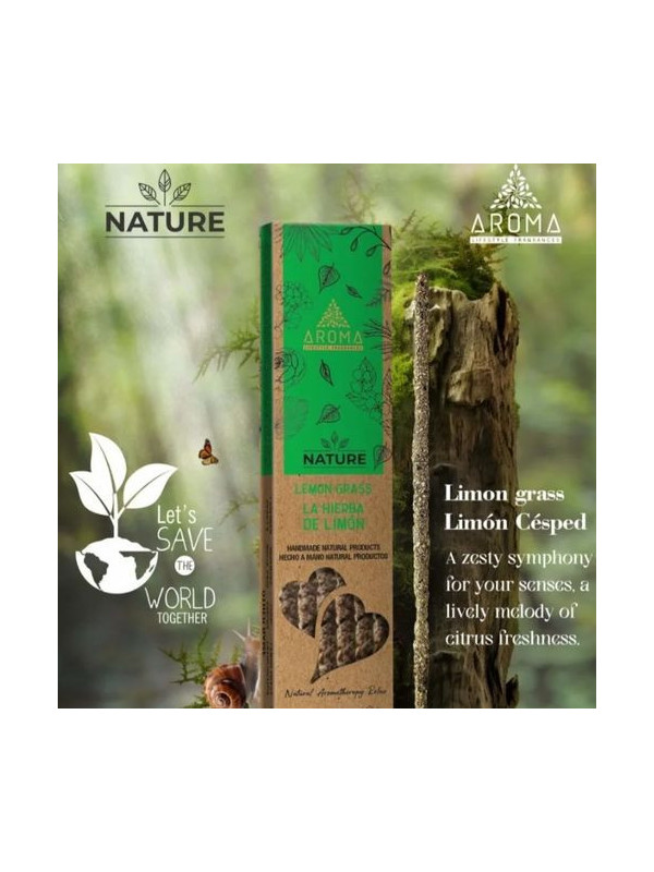 Nature Lemongrass Bio-Aroma-Räucherstäbchen.