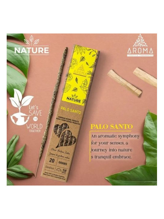 Nature Palo Santo Bio-Aroma-Räucherstäbchen.