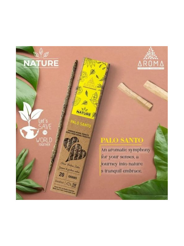 Nature Palo Santo Bio-Aroma-Räucherstäbchen.