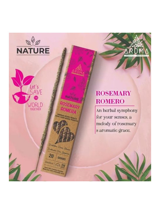 Nature Rosmarin Bio-Aroma-Räucherstäbchen.