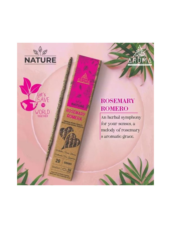 Nature Rosmarin Bio-Aroma-Räucherstäbchen.