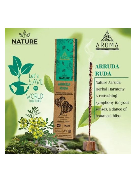 Nature Ruda Bio-Aroma-Räucherstäbchen.