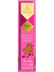 Trio Rosmarin-Aroma-Räucherstäbchen.