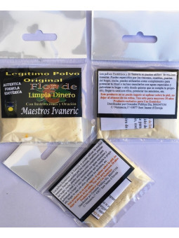 Geldreinigungsblume Pulver mit Anleitung