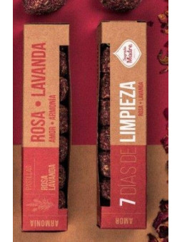 Kräuterbomben 7 Tage Rose und Lavendel. Sagrada Madre