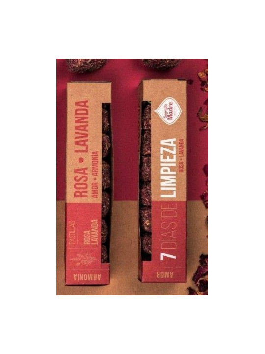 Kräuterbomben 7 Tage Rose und Lavendel. Sagrada Madre
