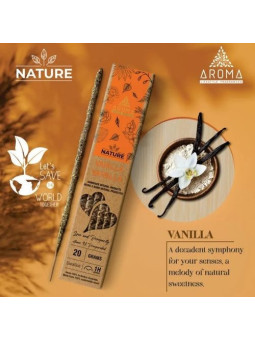Nature Vanilla Bio-Aroma-Räucherstäbchen.