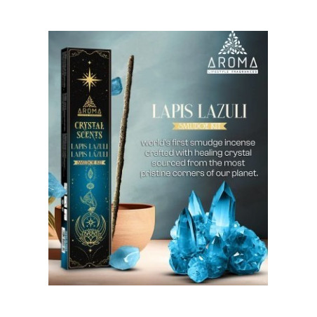 Aroma-Räucherstäbchen mit Mineralien, Lapislazuli.