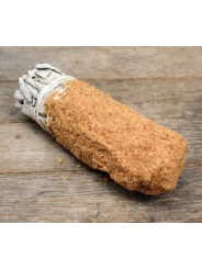 Bündel weißer Salbei mit gemahlenem Palo Santo von 11 cm. ca.