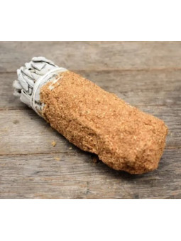 Bündel weißer Salbei mit gemahlenem Palo Santo von 11 cm. ca.