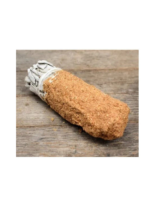 Bündel weißer Salbei mit gemahlenem Palo Santo von 11 cm. ca.