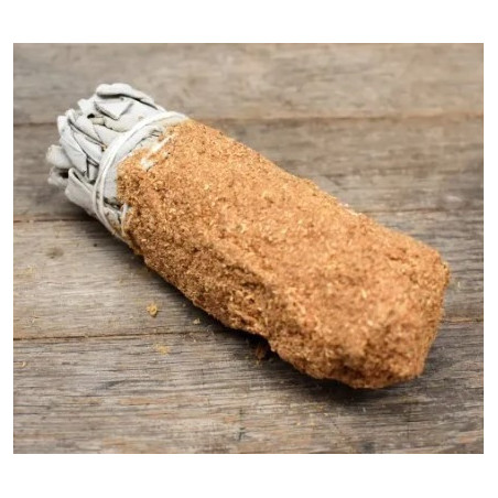 Bündel weißer Salbei mit gemahlenem Palo Santo von 11 cm. ca.