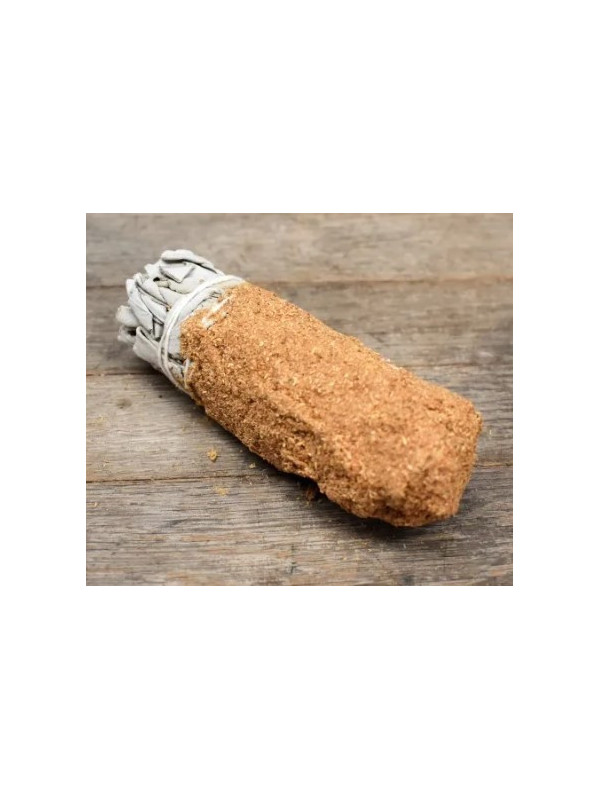 Bündel weißer Salbei mit gemahlenem Palo Santo von 11 cm. ca.
