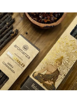 Geweihter Myrrhe-Meister-Räucherstäbchen. Aromanza.