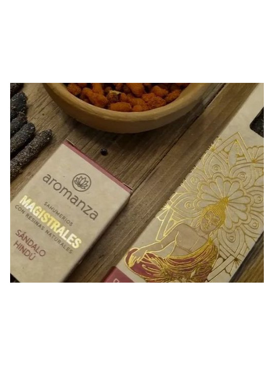 Master Hindu Sandelholz-Räucherstäbchen. Aromanza.