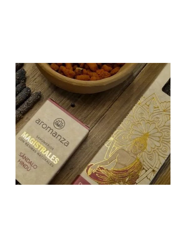 Master Hindu Sandelholz-Räucherstäbchen. Aromanza.