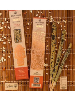 Maya-Orangen- und Pfeffer-Räucherstäbchen. Aromanza.