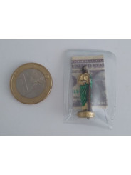 Eingekapseltes Amulett von Heiliger Judas Tadeo. Geldanfragen.
