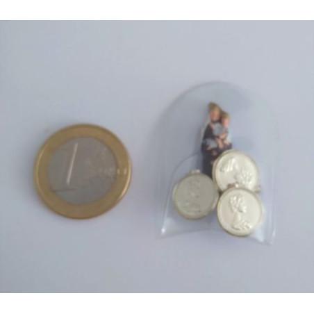 Eingekapseltes Amulett der Jungfrau von Carmen. Schutz.