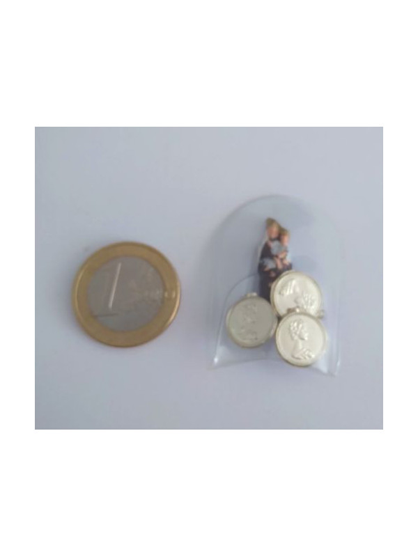 Eingekapseltes Amulett der Jungfrau von Carmen. Schutz.