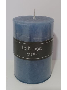 Blaue Kerze. 10x7cm.