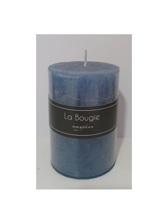 Blaue Kerze. 10x7cm.