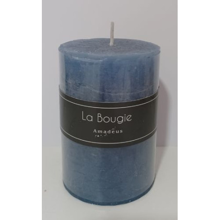 Blaue Kerze. 10x7cm.