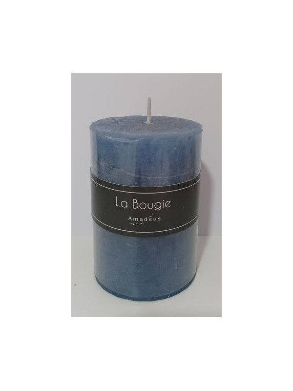 Blaue Kerze. 10x7cm.