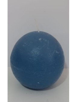 Große marineblaue Kugelkerze. 7,5 cm.