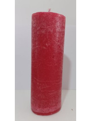 Rote Kerze. 20x7cm.