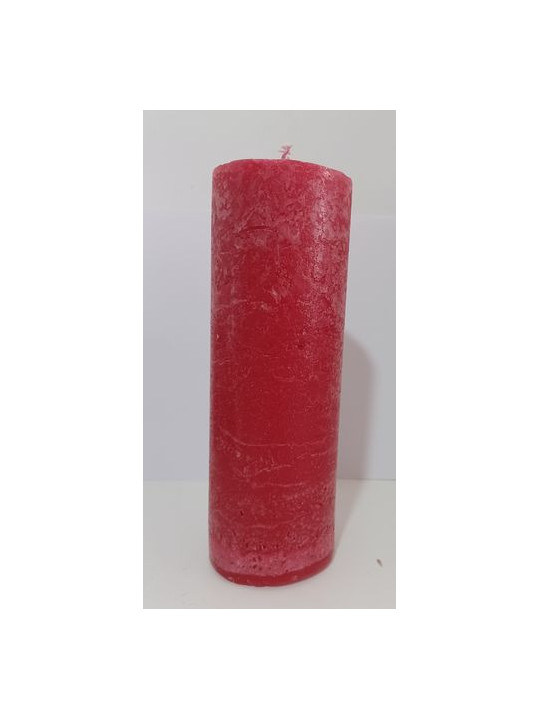 Rote Kerze. 20x7cm.