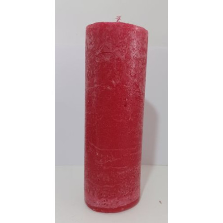 Rote Kerze. 20x7cm.