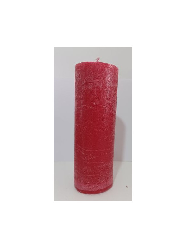 Rote Kerze. 20x7cm.