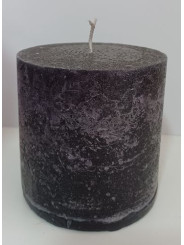 Schwarze Kerze 10x10cm.