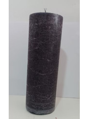 Schwarze Kerze 20x7cm.