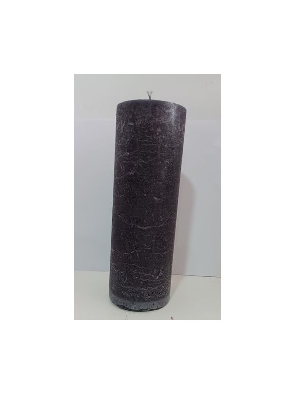 Schwarze Kerze 20x7cm.
